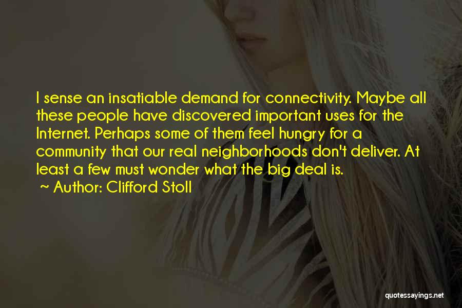 Internet Connectivity Quotes By Clifford Stoll