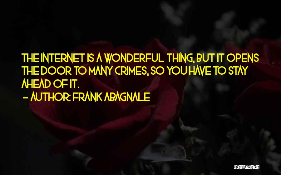 Internet Crimes Quotes By Frank Abagnale