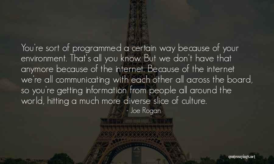Internet Culture Quotes By Joe Rogan Internet Culture Quotes By Joe Rogan