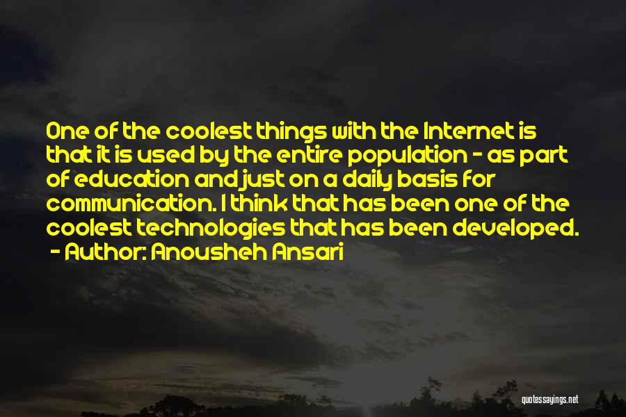 Internet Of Things Quotes By Anousheh Ansari