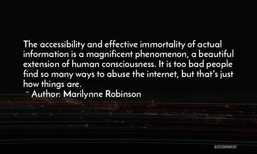 Internet Of Things Quotes By Marilynne Robinson