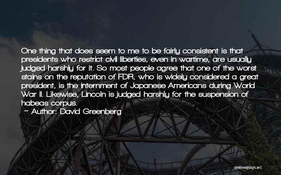 Internment Quotes By David Greenberg