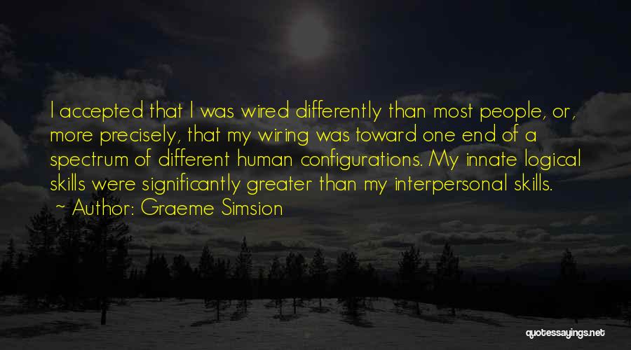 Interpersonal Quotes By Graeme Simsion