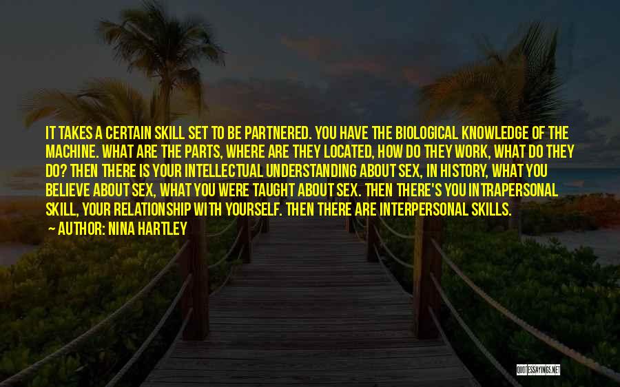 Interpersonal Relationship Skills Quotes By Nina Hartley