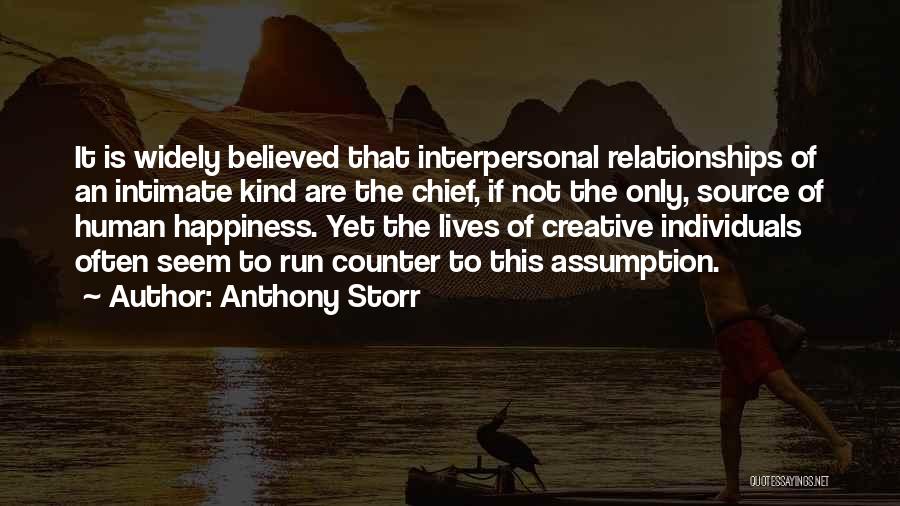 Interpersonal Relationships Quotes By Anthony Storr