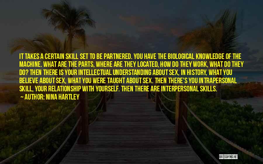 Interpersonal Skills Quotes By Nina Hartley