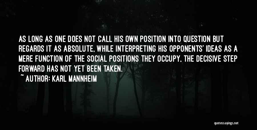 Interpreting Quotes By Karl Mannheim