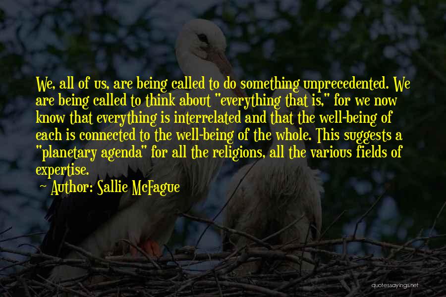 Interrelated Quotes By Sallie McFague