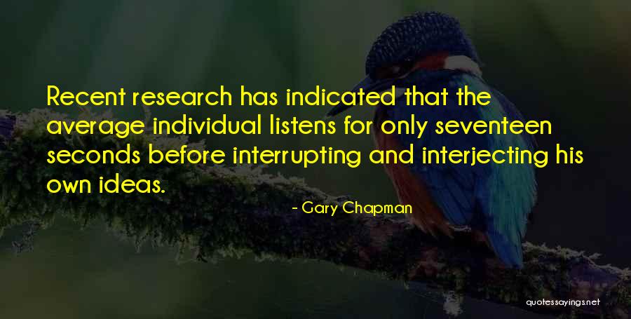 Interrupting Quotes By Gary Chapman