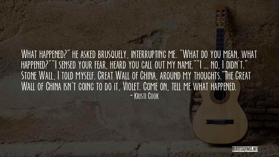 Interrupting Quotes By Kristi Cook