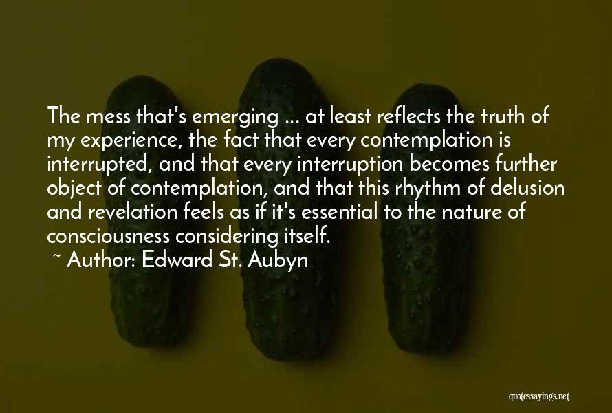 Interruption Quotes By Edward St. Aubyn