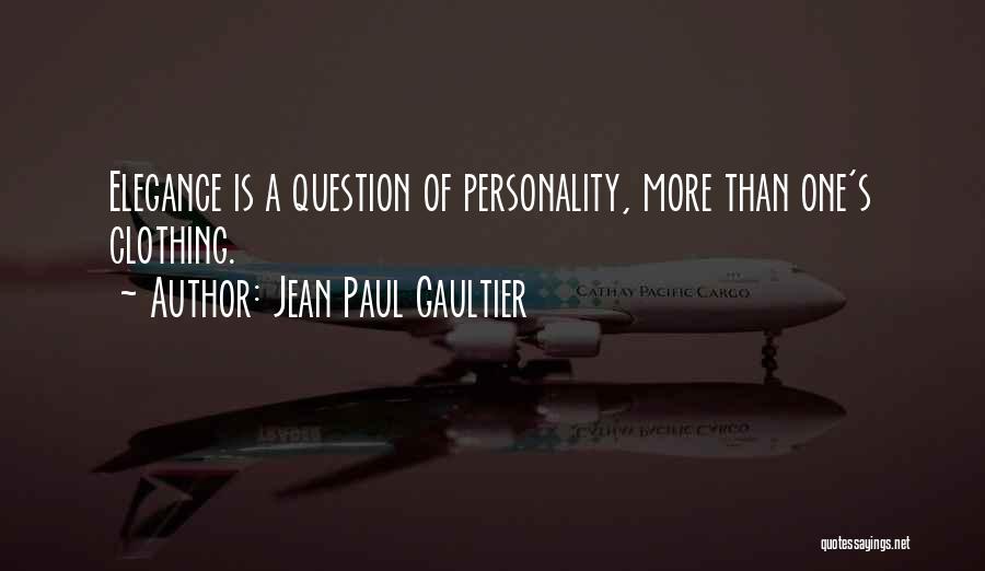Interspersing Quotes By Jean Paul Gaultier