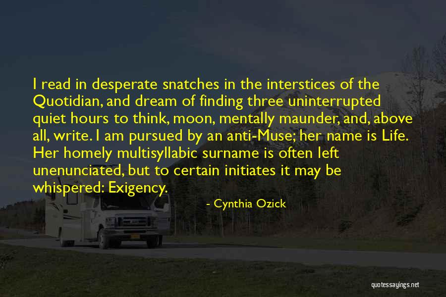 Interstices Quotes By Cynthia Ozick Interstices Quotes By Cynthia Ozick