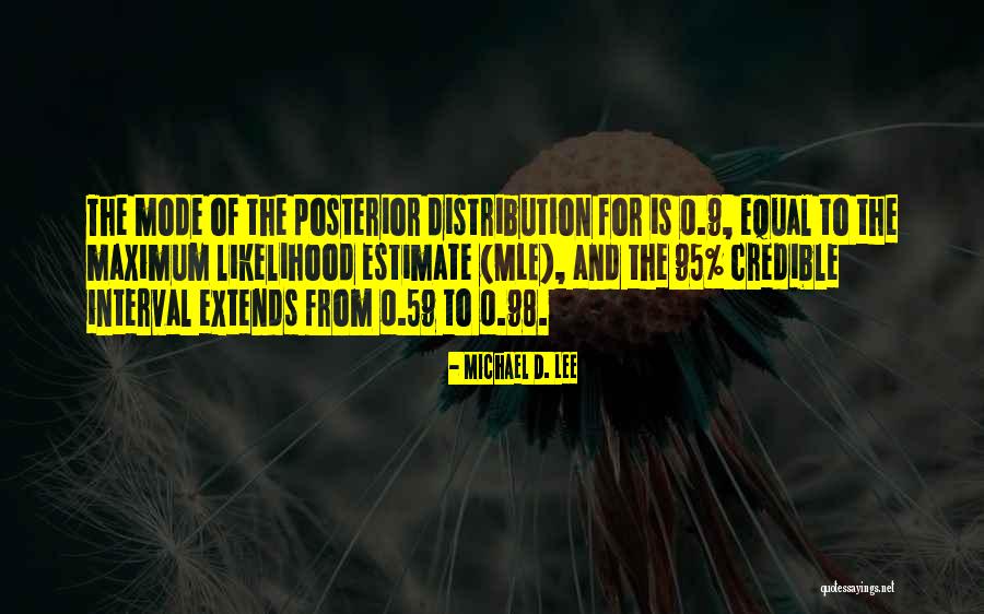Interval Quotes By Michael D. Lee Interval Quotes By Michael D. Lee