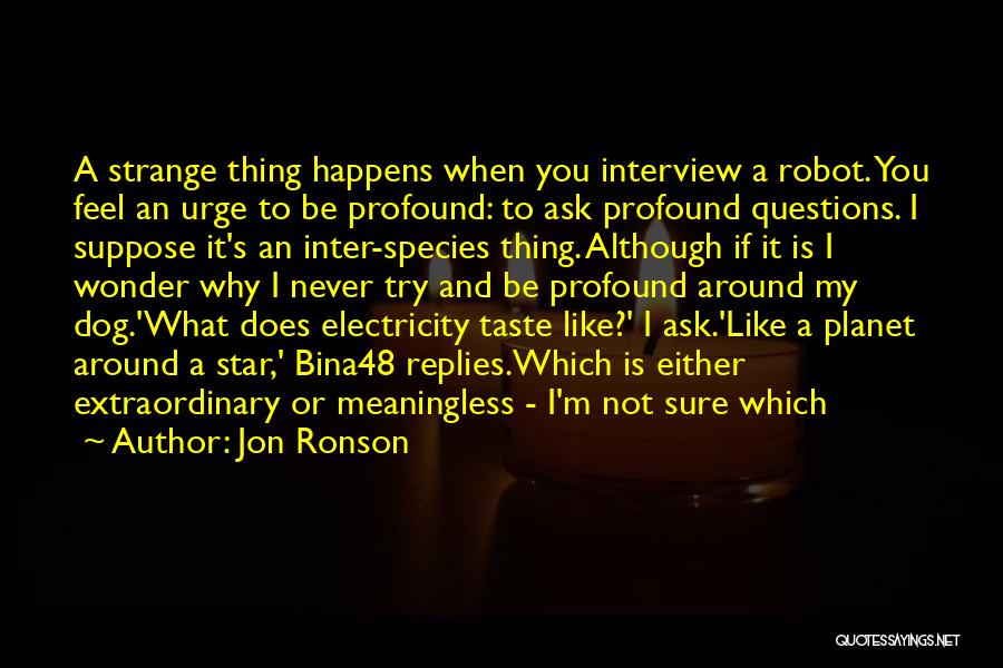 Interview Questions Quotes By Jon Ronson