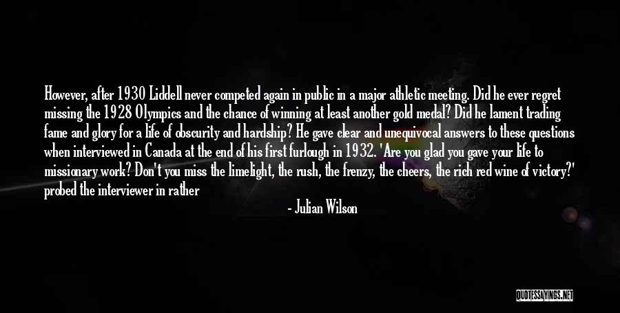 Interviewer Questions Quotes By Julian Wilson Interviewer Questions Quotes By Julian Wilson