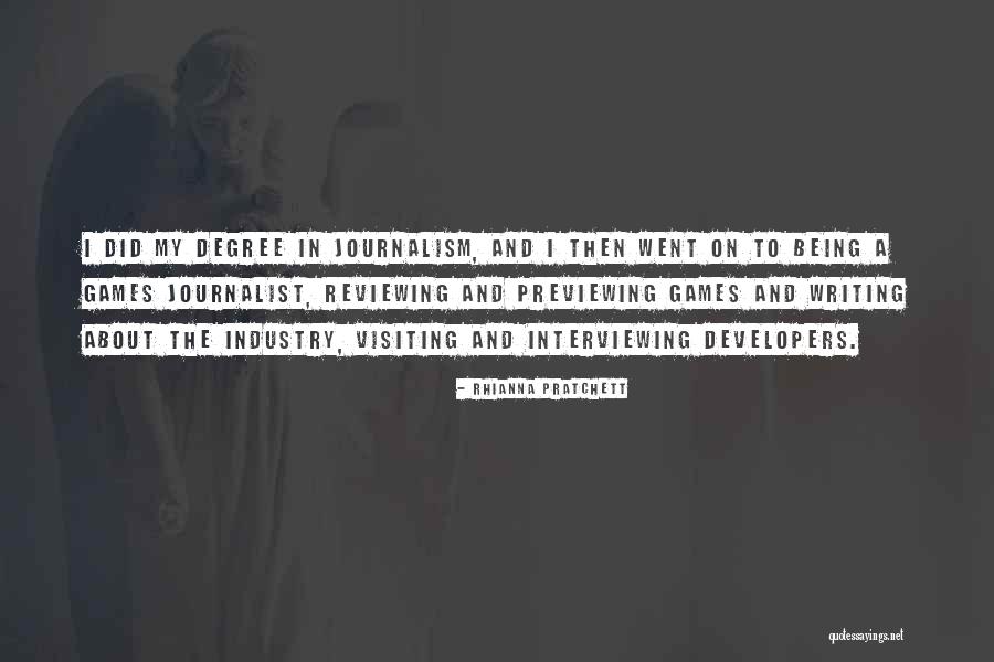 Interviewing Someone Quotes By Rhianna Pratchett Interviewing Someone Quotes By Rhianna Pratchett