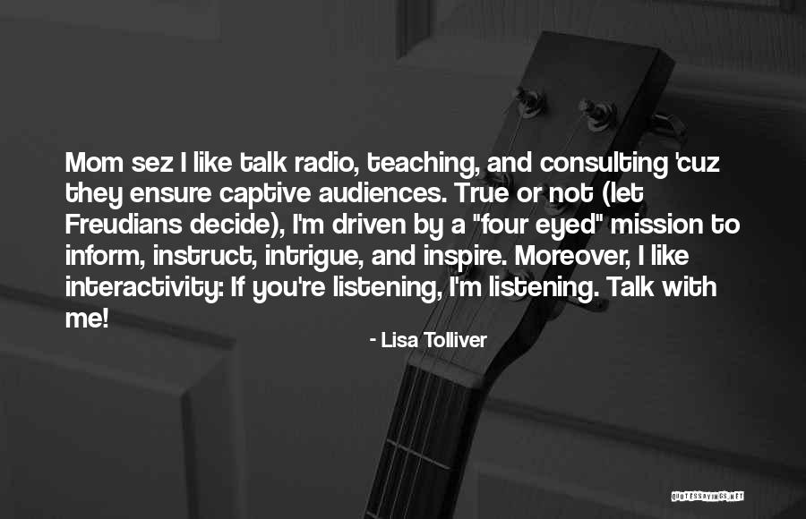 Intihar Yollari Quotes By Lisa Tolliver