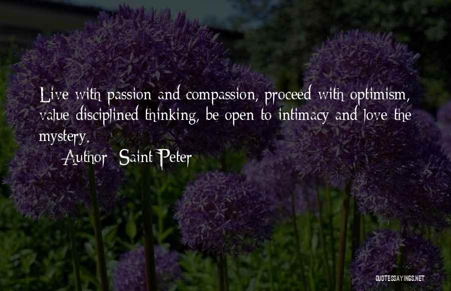 Intimacy And Passion Quotes By Saint Peter