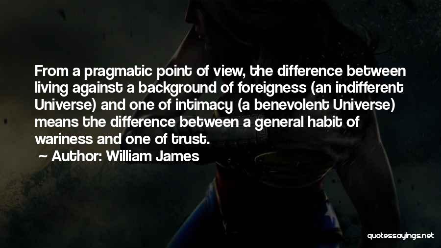 Intimacy Means Quotes By William James