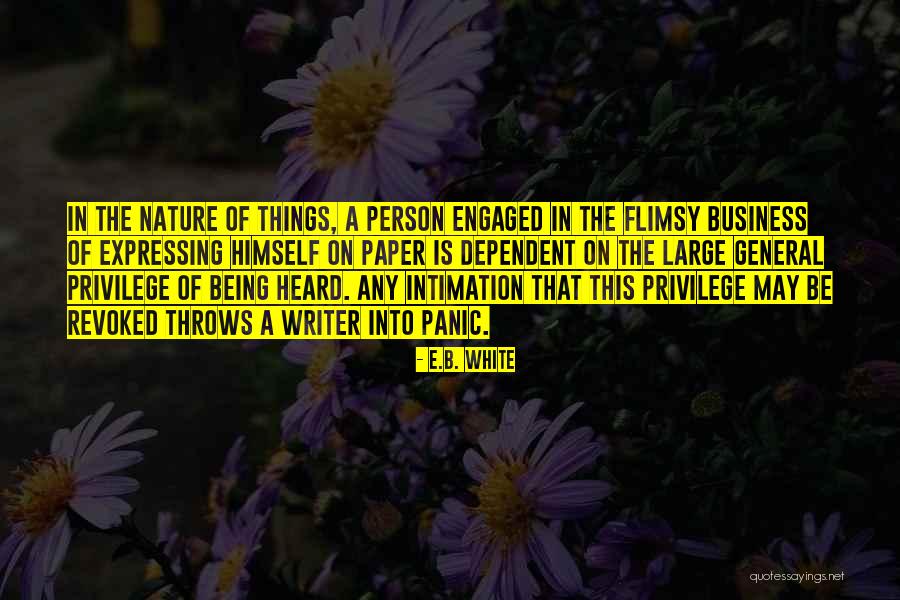 Intimation Quotes By E.B. White Intimation Quotes By E.B. White
