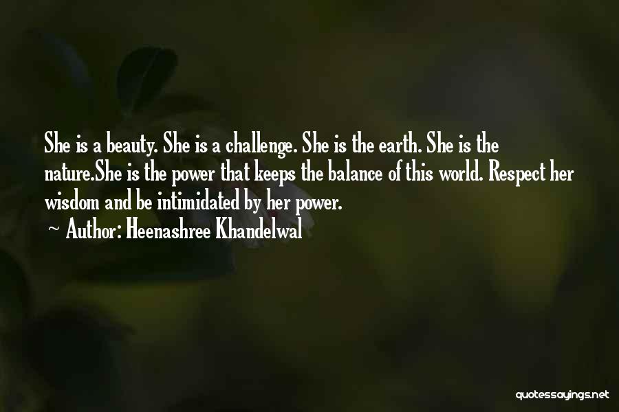 Intimidated By Beauty Quotes By Heenashree Khandelwal