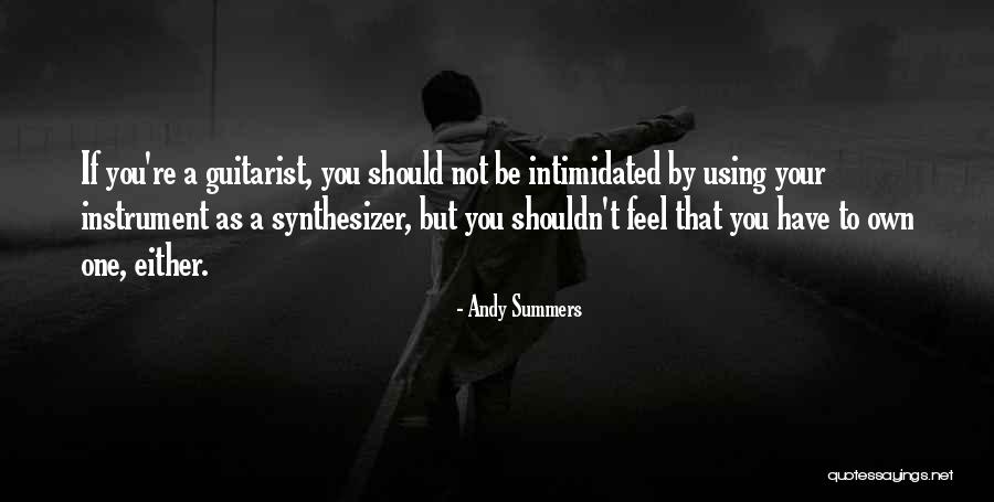 Intimidated By You Quotes By Andy Summers