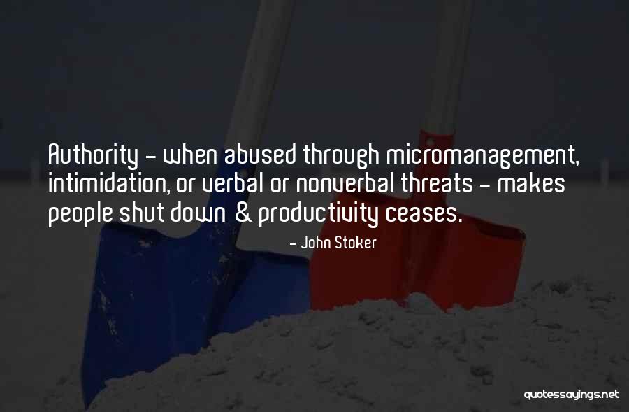 Intimidation People Quotes By John Stoker Intimidation People Quotes By John Stoker
