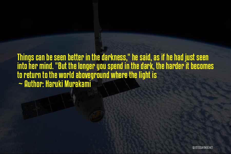 Into The Darkness Quotes By Haruki Murakami