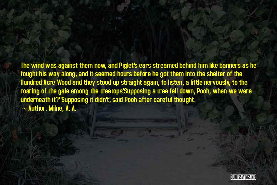 Into The Wood Quotes By Milne, A. A.