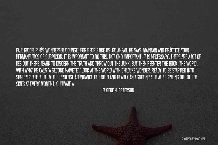 Intricate Beauty Quotes By Eugene H. Peterson Intricate Beauty Quotes By Eugene H. Peterson