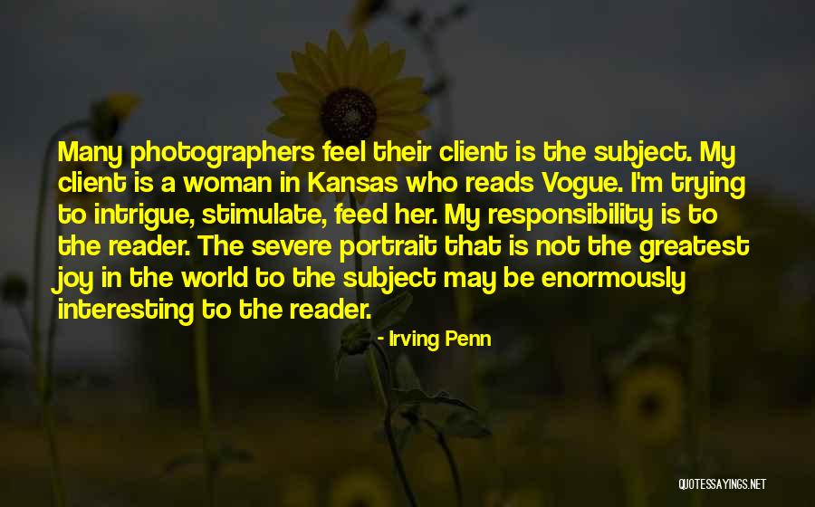 Intrigue Quotes By Irving Penn Intrigue Quotes By Irving Penn