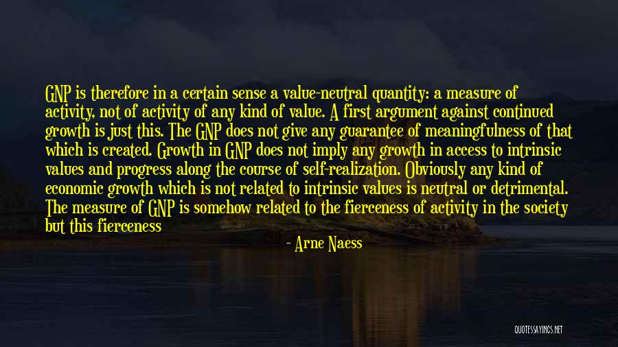 Intrinsic Value Quotes By Arne Naess