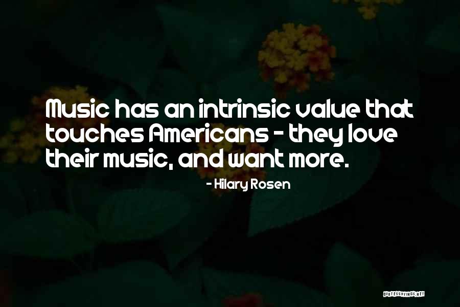 Intrinsic Value Quotes By Hilary Rosen