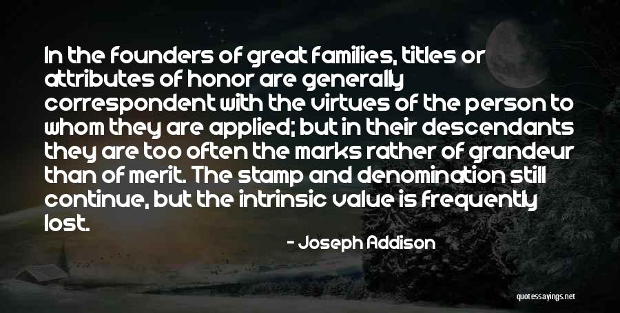 Intrinsic Value Quotes By Joseph Addison