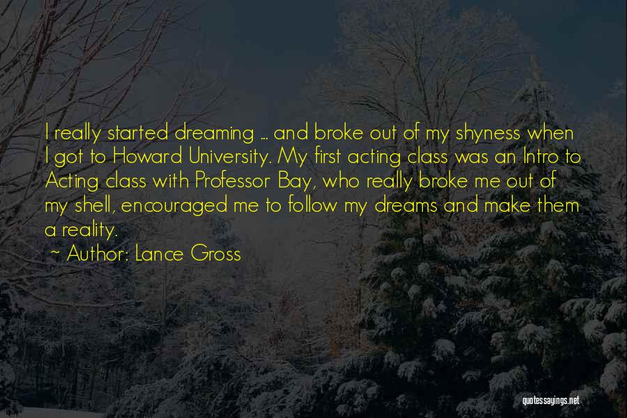 Intro Quotes By Lance Gross