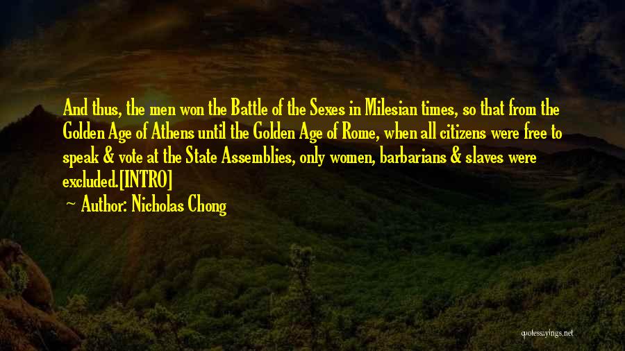 Intro Quotes By Nicholas Chong
