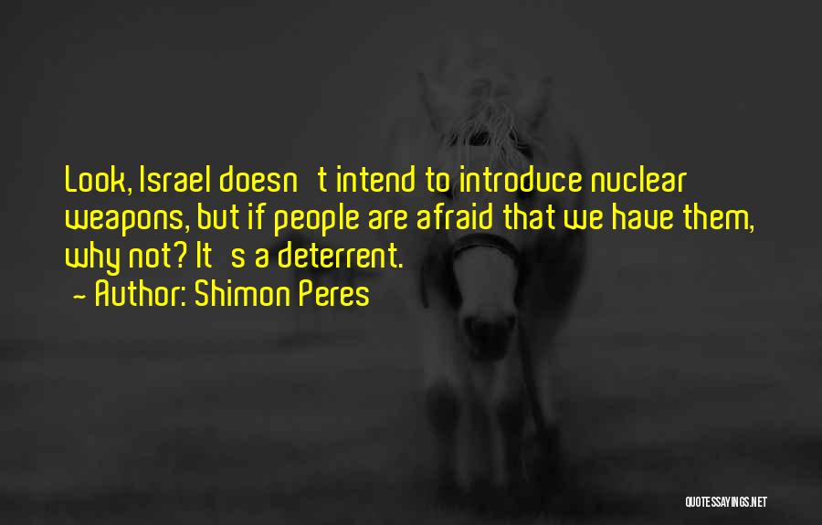 Introduce Self Quotes By Shimon Peres