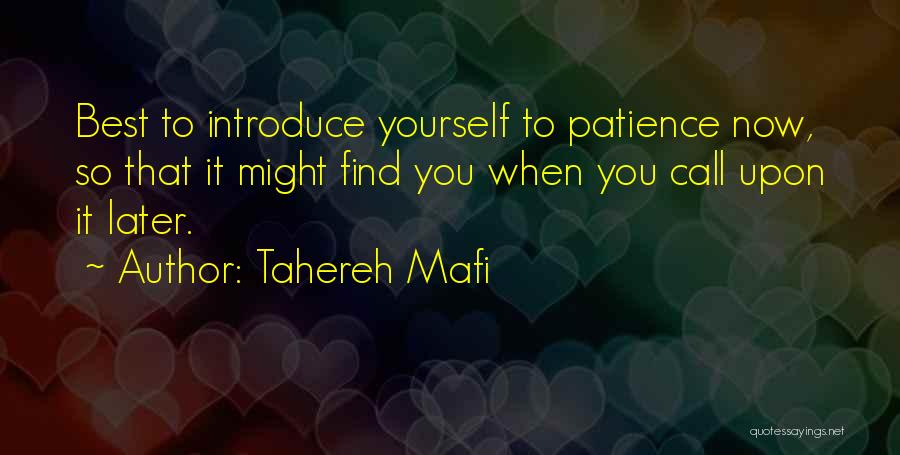 Introduce Yourself Quotes By Tahereh Mafi