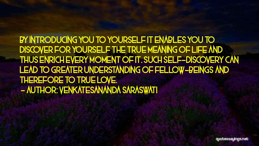 Introducing Self Quotes By Venkatesananda Saraswati