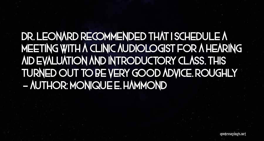 Introductory Quotes By Monique E. Hammond