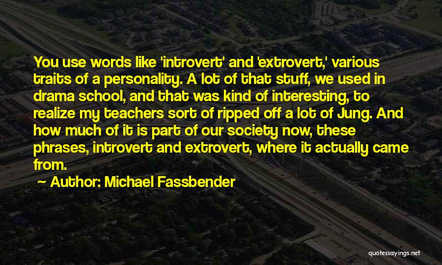 Introvert And Extrovert Quotes By Michael Fassbender