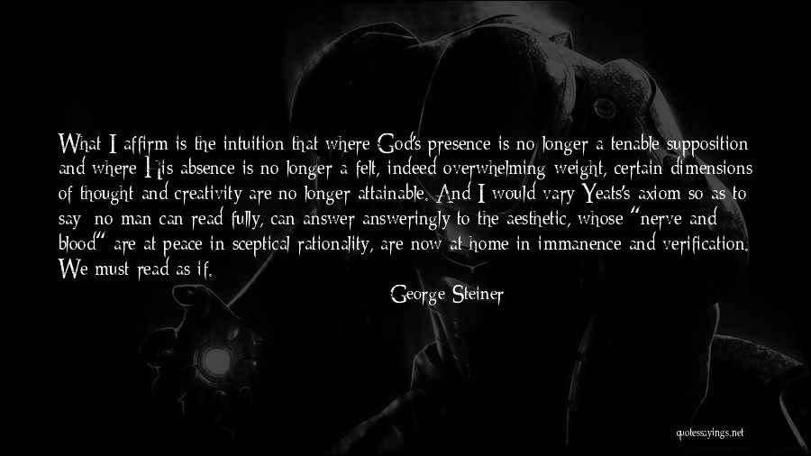 Intuition And God Quotes By George Steiner Intuition And God Quotes By George Steiner