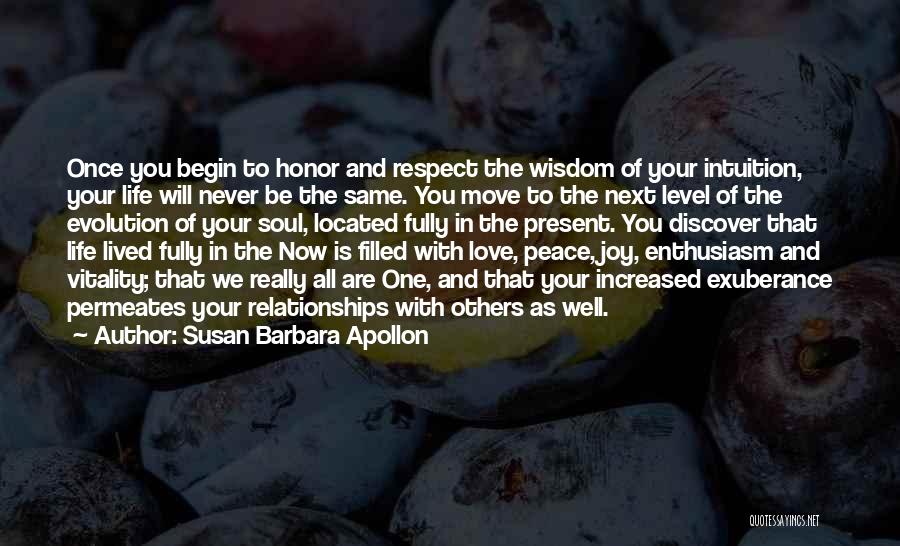 Intuition And Love Quotes By Susan Barbara Apollon