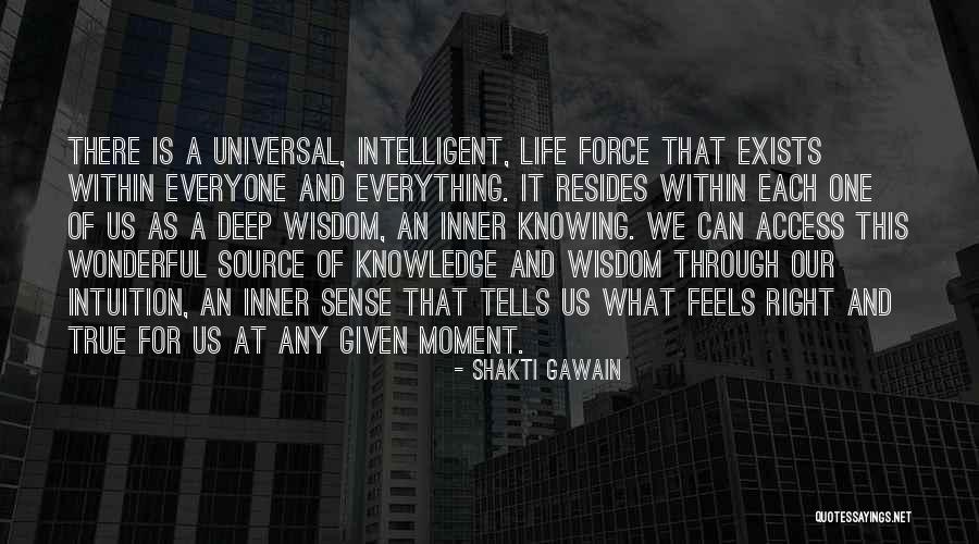 Intuition And Wisdom Quotes By Shakti Gawain Intuition And Wisdom Quotes By Shakti Gawain