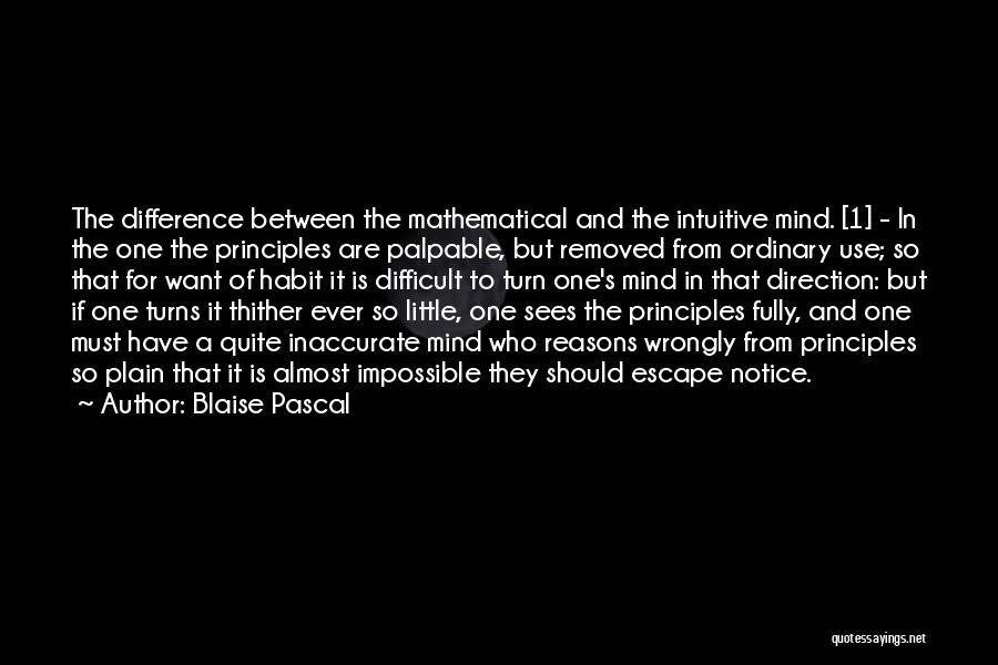 Intuitive Mind Quotes By Blaise Pascal