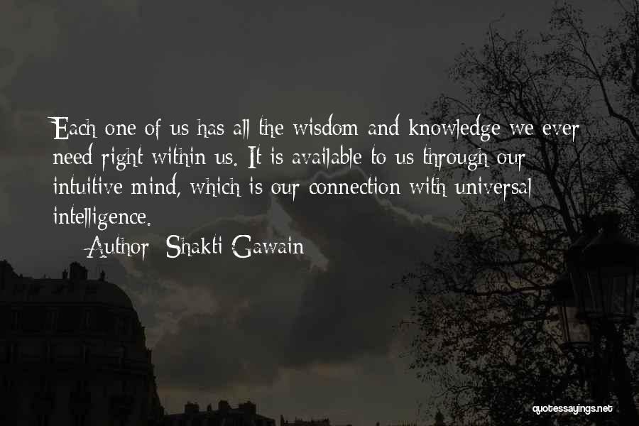 Intuitive Mind Quotes By Shakti Gawain