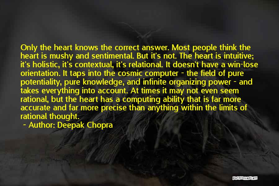 Intuitive Thinking Quotes By Deepak Chopra