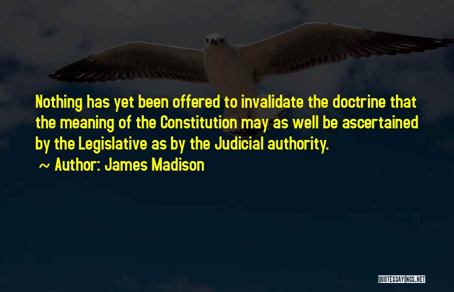 Invalidate Quotes By James Madison