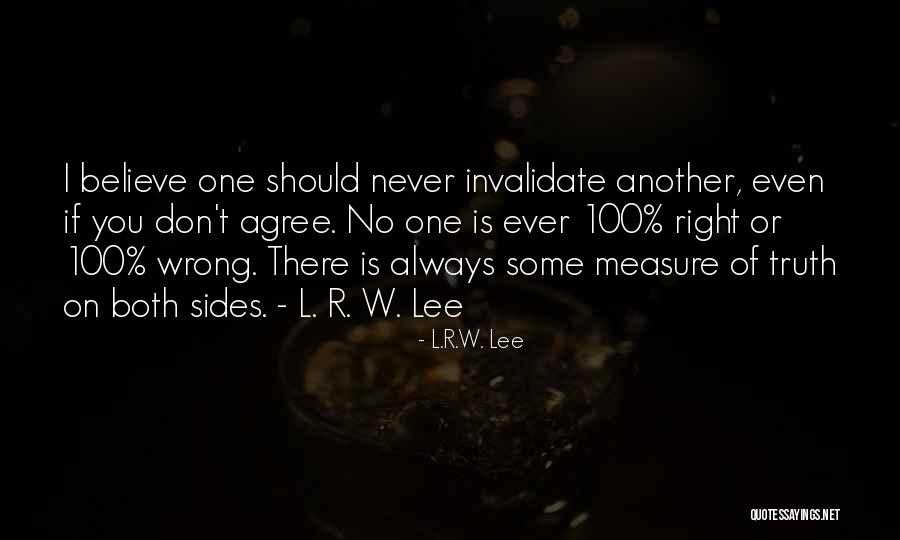 Invalidate Quotes By L.R.W. Lee